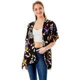 Flower Printed Cover Up Kimono Poncho - Madeline Love - Flyclothing LLC