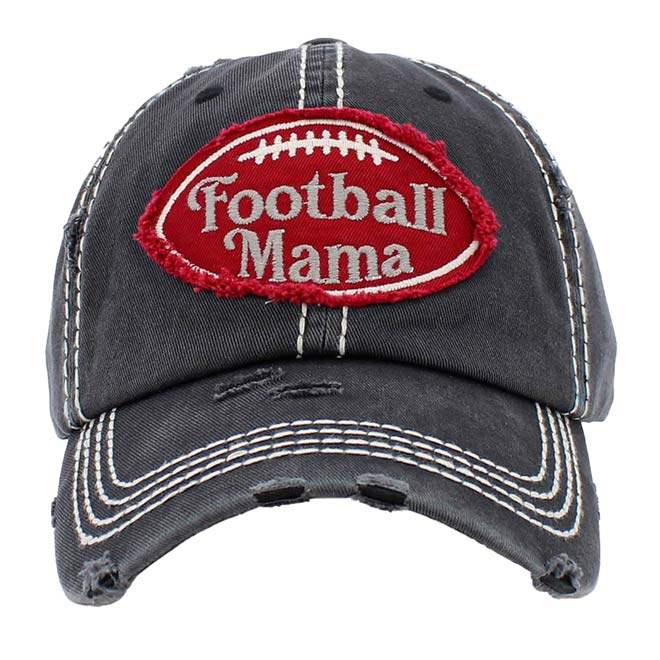 Football Mama Vintage Baseball Cap - Madeline Love - Flyclothing LLC
