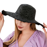 Frayed Edged Straw Sun Hat - Madeline Love - Flyclothing LLC
