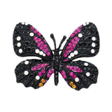 Rhinestone Pave Butterfly Pin Brooch - Madeline Love - Flyclothing LLC