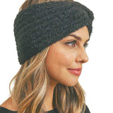 Fuzzy Twisted Headband Earwarmer Earmuff - Madeline Love - Flyclothing LLC