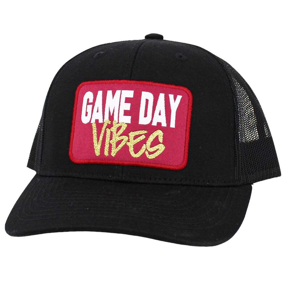 Game Day Vibes Message Mesh Back Baseball Cap - Madeline Love - Flyclothing LLC