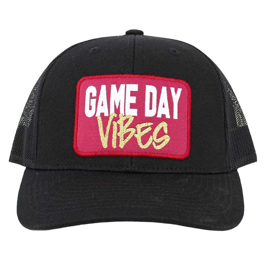 Game Day Vibes Message Mesh Back Baseball Cap - Madeline Love - Flyclothing LLC
