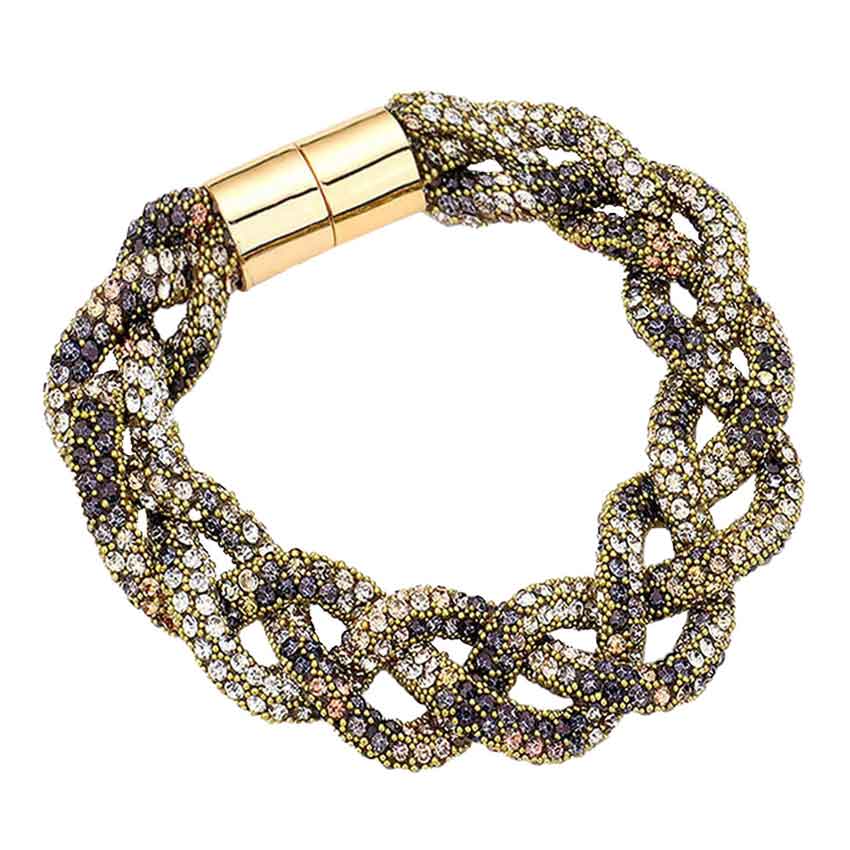Bling Braided Magnetic Bracelet - Madeline Love - Flyclothing LLC