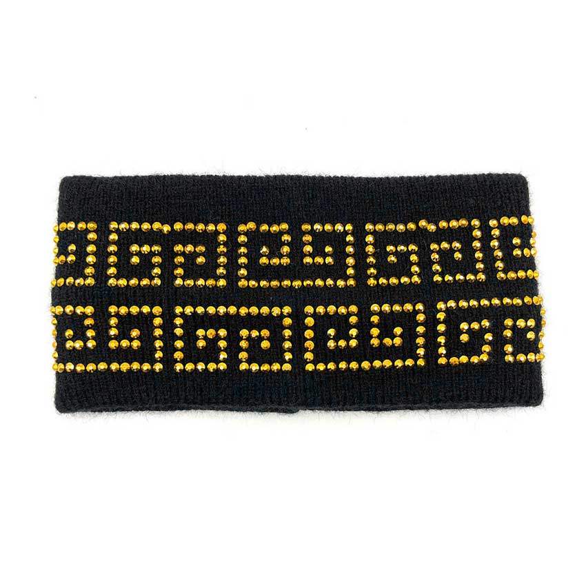 Bling Greek Patterned Earmuff Headband - Madeline Love - Flyclothing LLC