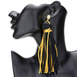 Yarn Tassel Dangle Earrings - Madeline Love - Flyclothing LLC