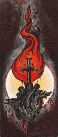 Black Market Art Company Black Heart & Skate Deck Print - Black Market Art Company - Flyclothing LLC