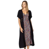 Lace Trim Long Cover Up Poncho - Madeline Love - Flyclothing LLC