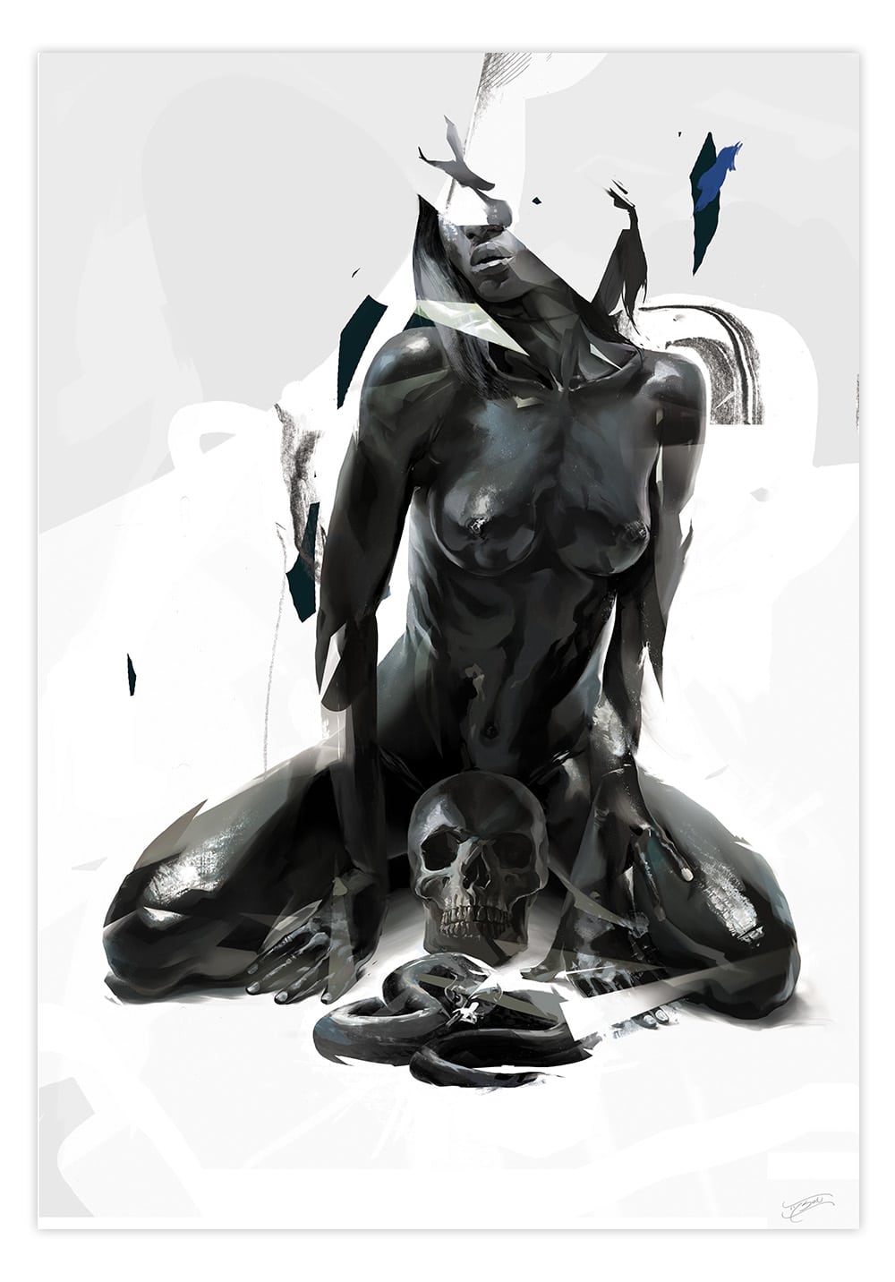 Black Market Art Company Black Mamba Print