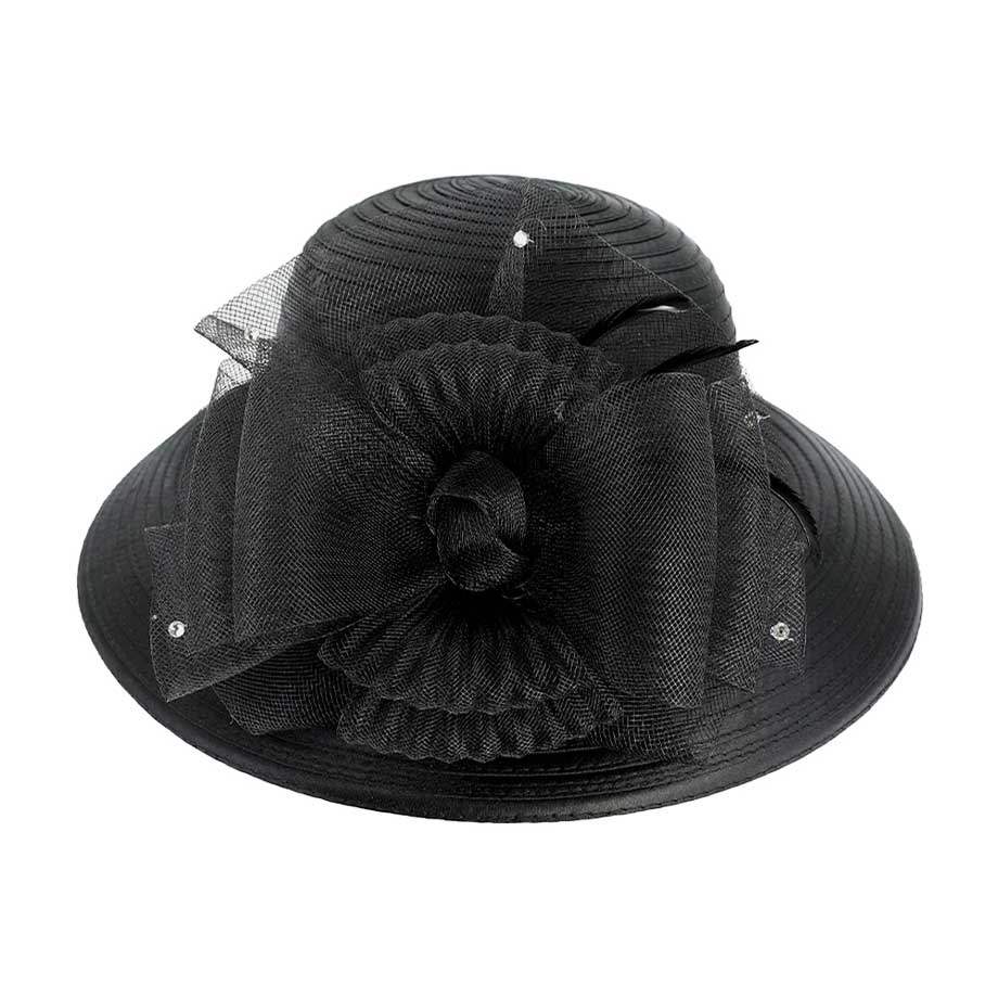 Mesh Bow Dressy Hat - Madeline Love - Flyclothing LLC