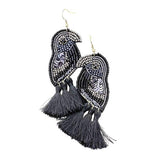 Multi Bead Sequin Parrot Tassel Earrings - Madeline Love - Flyclothing LLC