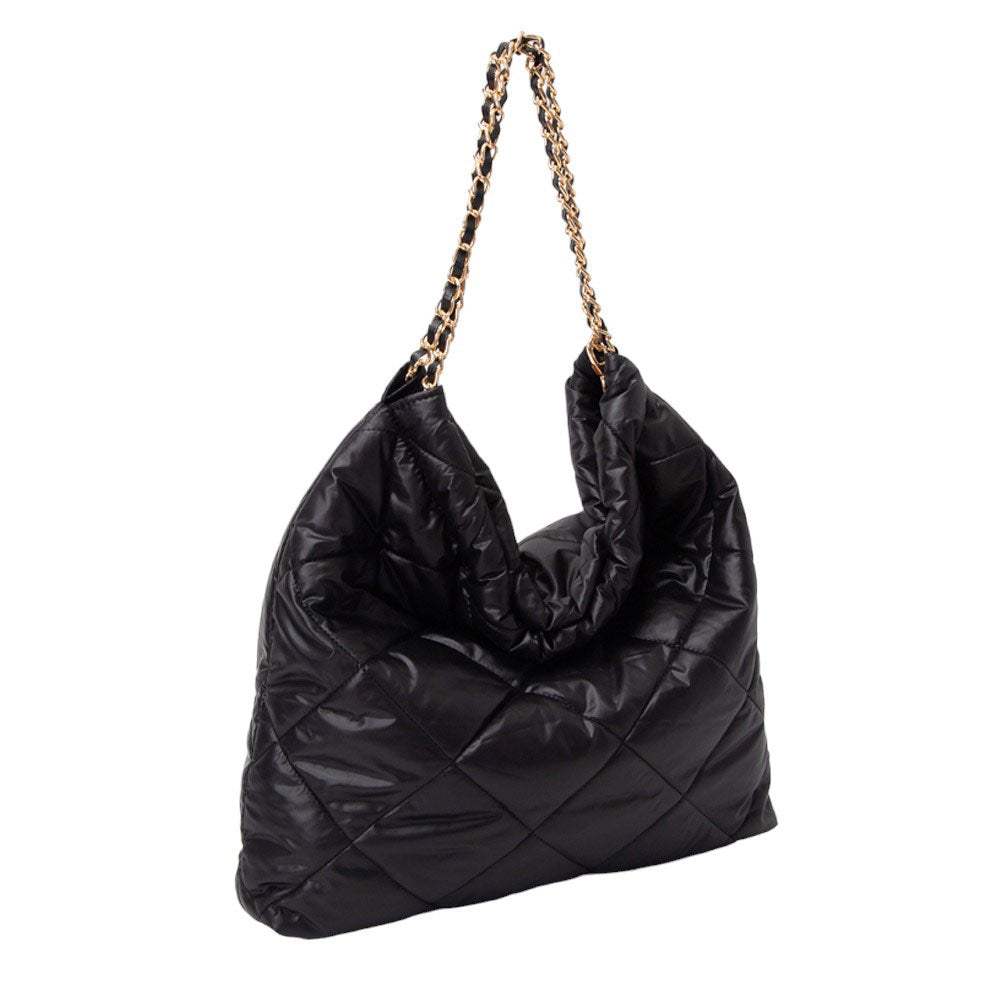 Padded Adjustable Metal Strap Shoulder Bag - Madeline Love - Flyclothing LLC
