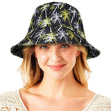 Palm Tree Printed Bucket Hat - Madeline Love - Flyclothing LLC