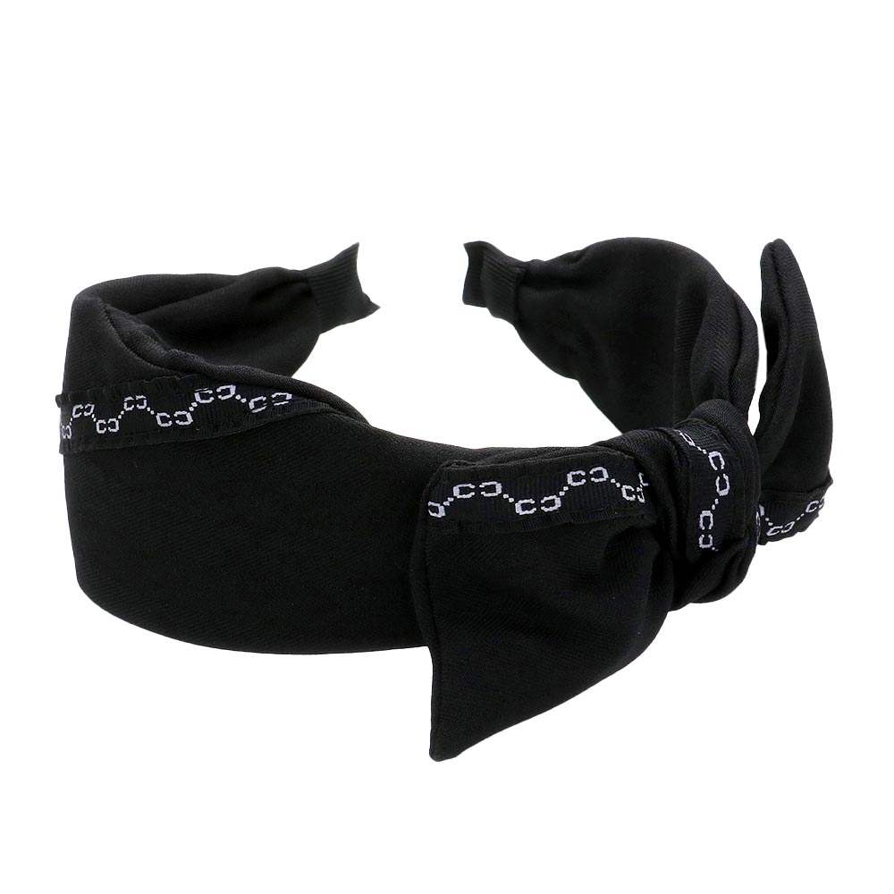 Pattern Detailed Bow Headband - Madeline Love - Flyclothing LLC