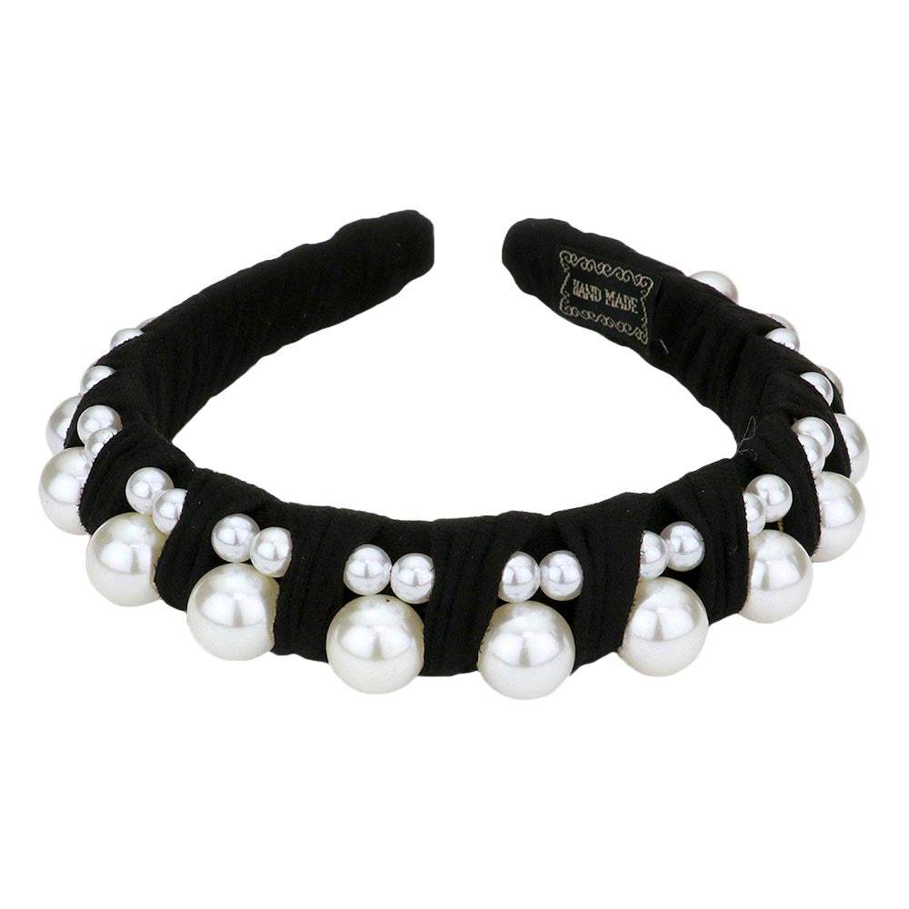 Pearl Embellished Headband - Madeline Love - Flyclothing LLC