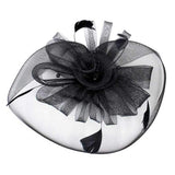 Pearl Feather Mesh Flower Fascinator Headband - Madeline Love - Flyclothing LLC