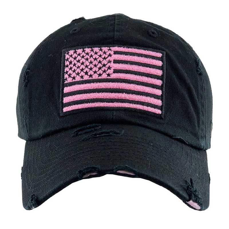 American USA Flag Vintage Baseball Cap - Madeline Love - Flyclothing LLC