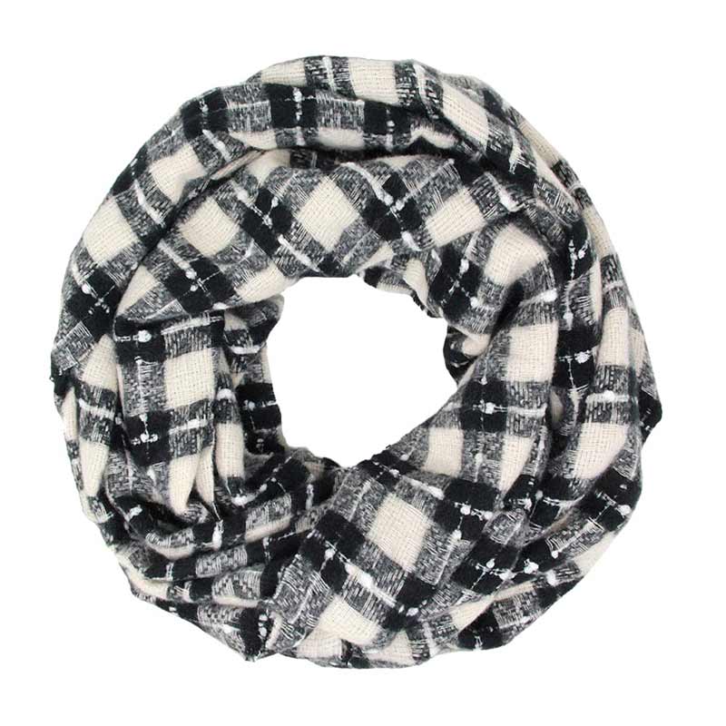 Plaid Check Infinity Super Soft Scarf - Madeline Love - Flyclothing LLC
