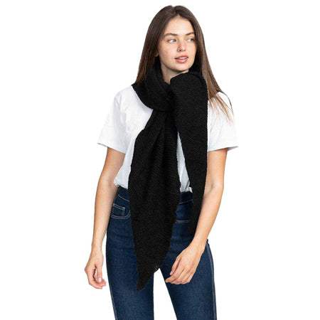 Plain Solid Triangle Scarf Shawl - Madeline Love - Flyclothing LLC