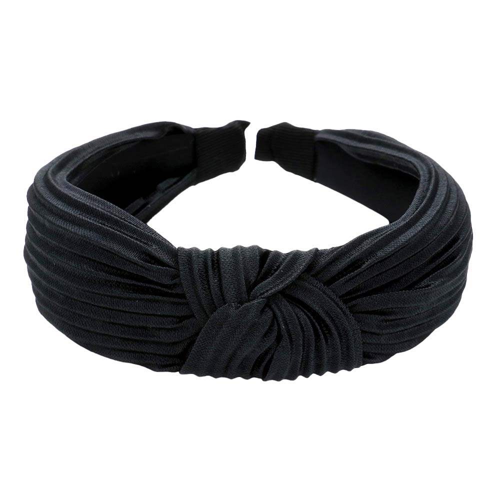 Pleated Knot Burnout Headband - Madeline Love - Flyclothing LLC