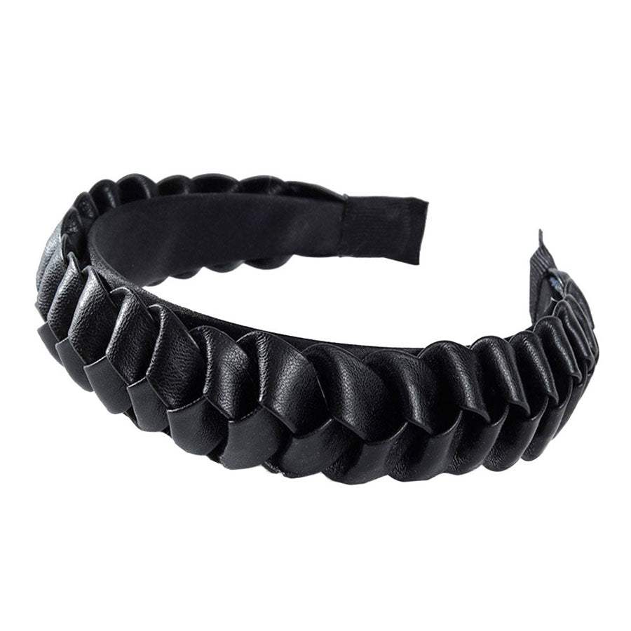 Pleated Solid Headband - Madeline Love - Flyclothing LLC