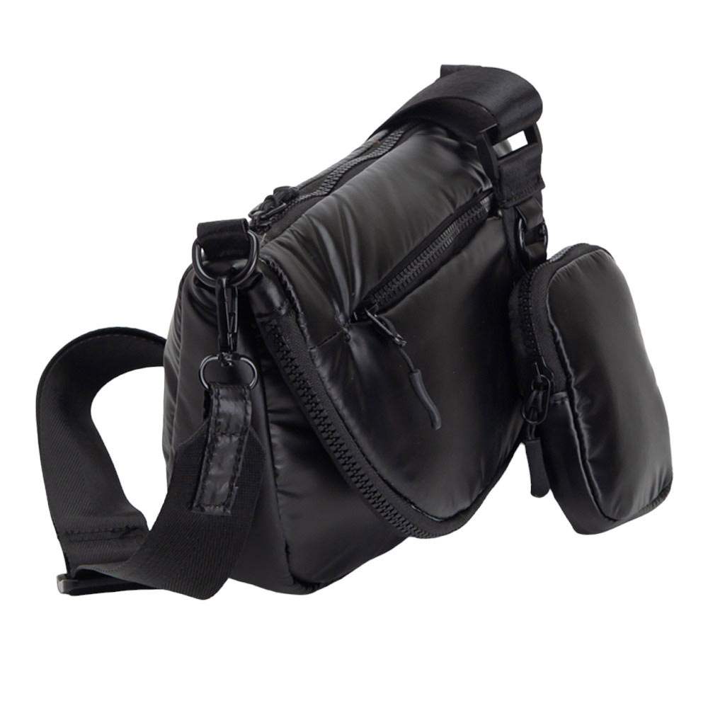 Puffer Half Moon Crossbody Bag - Madeline Love - Flyclothing LLC