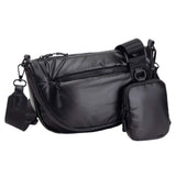 Puffer Half Moon Crossbody Bag - Madeline Love - Flyclothing LLC