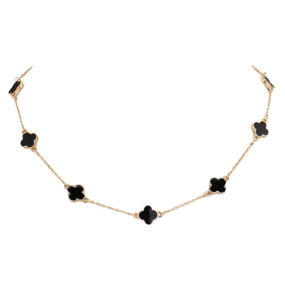 Quatrefoil Station Necklace - Madeline Love - Flyclothing LLC