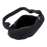 Quilted Puffer Half Moon Tote Shoulder Bag - Madeline Love - Flyclothing LLC