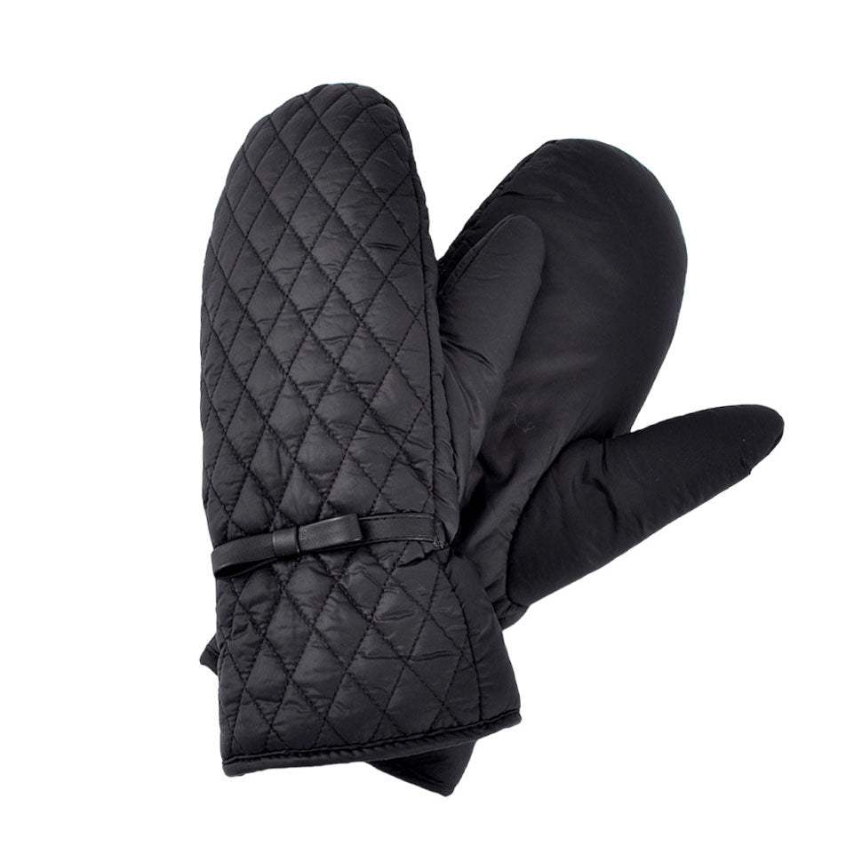 Quilted Puffer Padded Warm Lined Mitten Gloves - Madeline Love - Flyclothing LLC