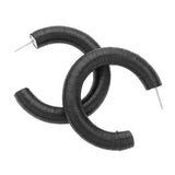 Raffia Wrapped Hoop Earrings - Madeline Love - Flyclothing LLC
