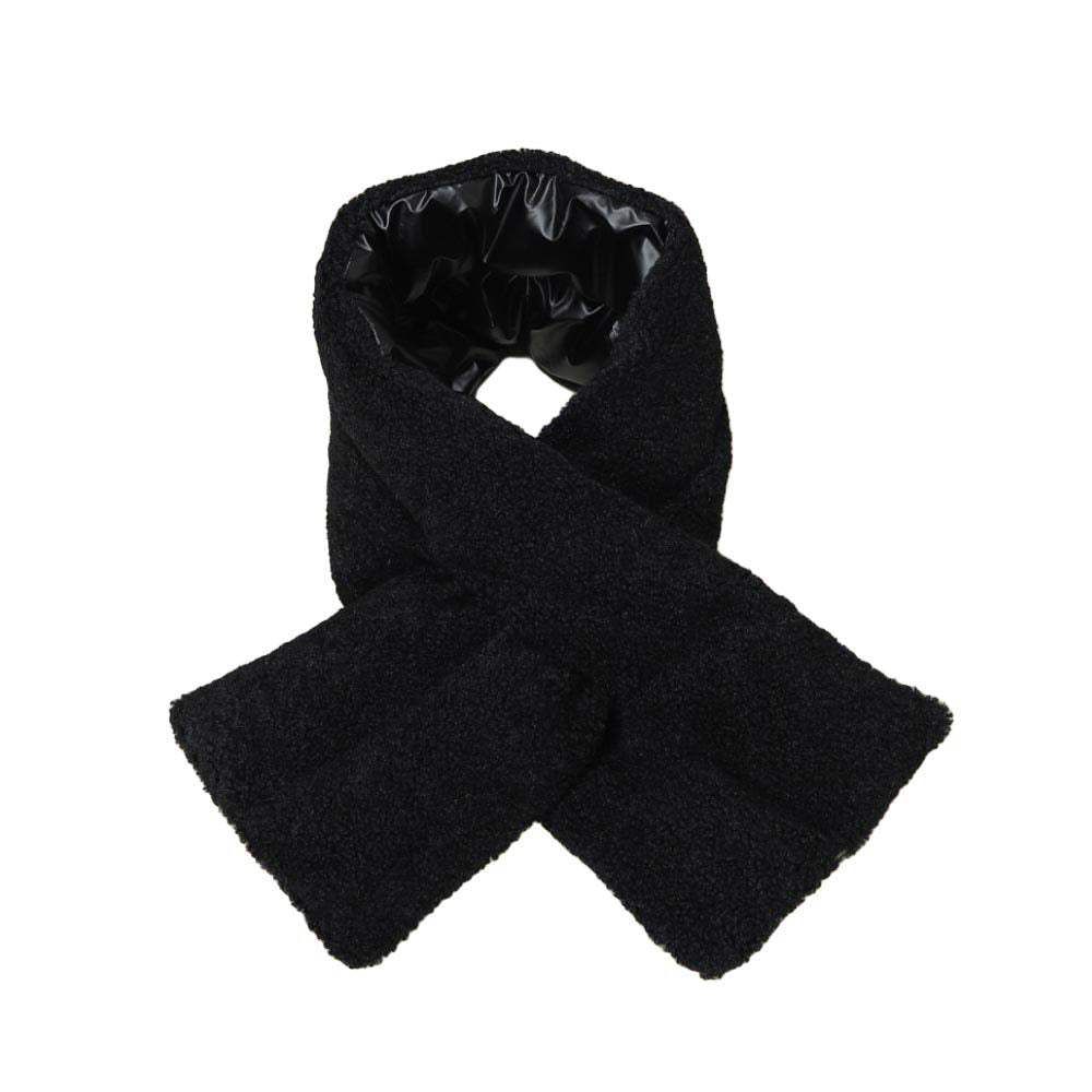 Reversible Puffer Sherpa Pull Through Scarf - Madeline Love - Flyclothing LLC