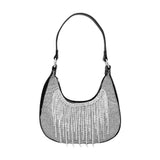 Rhinestone Fringe Evening Shoulder Crossbody Bag - Madeline Love - Flyclothing LLC