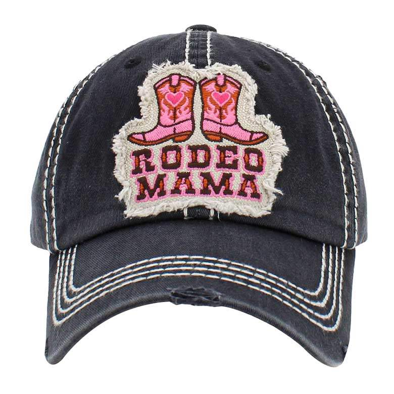 Rodeo Mama Message Western Boots Vintage Baseball Cap - Madeline Love - Flyclothing LLC