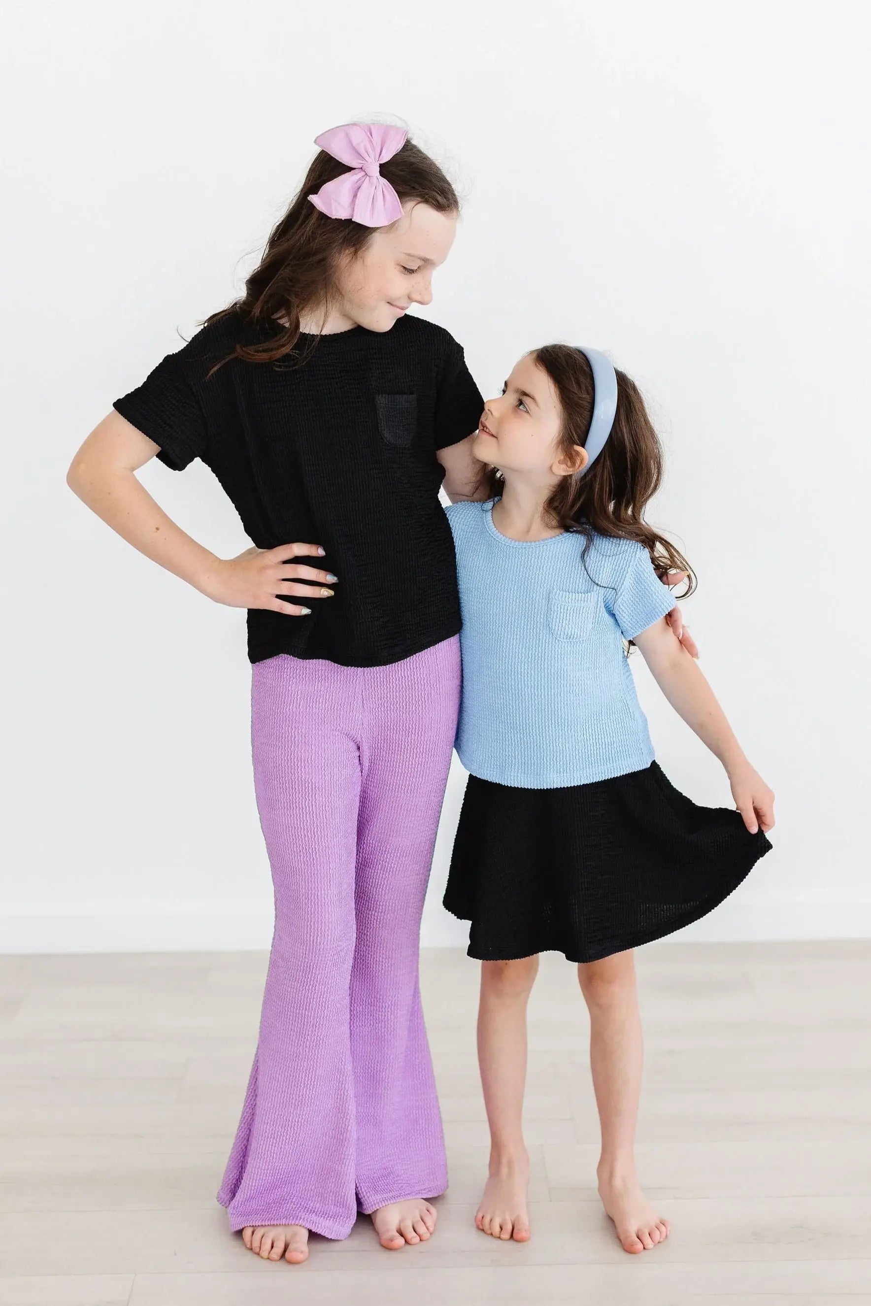 Black Scrunchy Twirl Skort - Mila & Rose ® - Flyclothing LLC