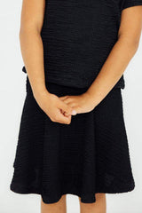 Black Scrunchy Twirl Skort - Mila & Rose ® - Flyclothing LLC