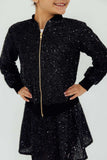 Black Sequin Jacket - Mila & Rose ® - Flyclothing LLC
