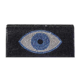 Shimmery Evil Eye Evening Clutch Crossbody Bag - Madeline Love - Flyclothing LLC
