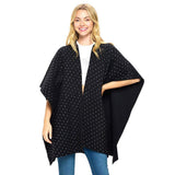 Bling Solid Ruana Poncho - Madeline Love - Flyclothing LLC