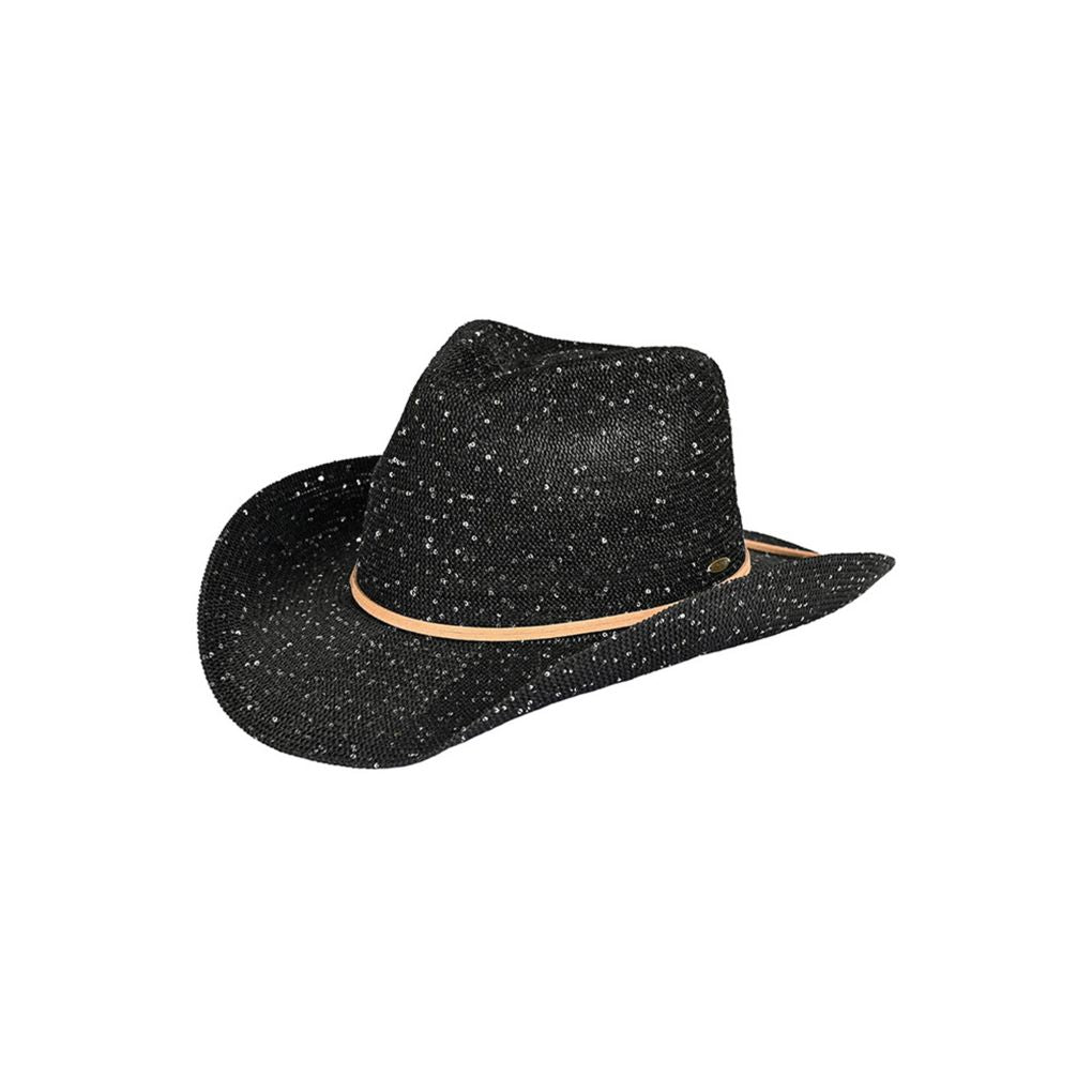 C.C Women's Sequin Cowboy Hat - Madeline Love - Flyclothing LLC
