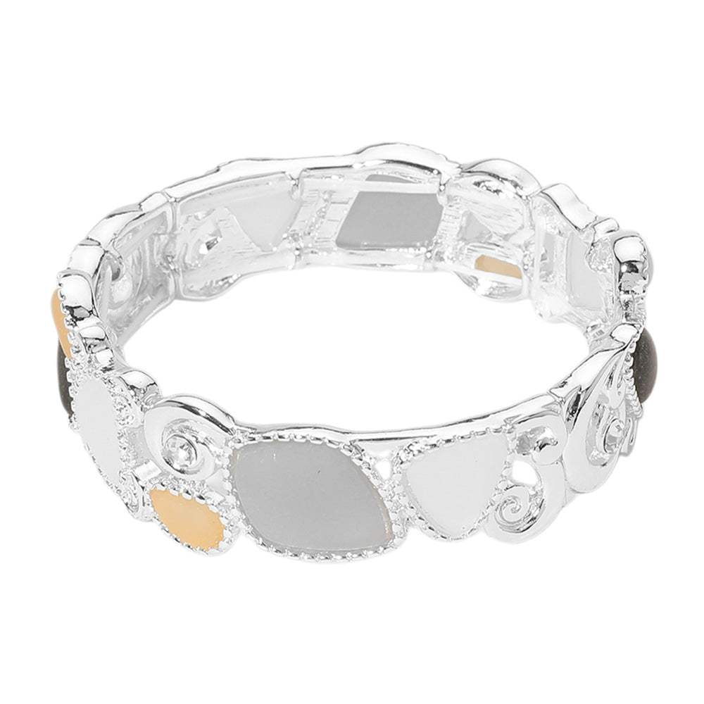 Sea Glass Pebble Stretch Bracelet - Madeline Love - Flyclothing LLC