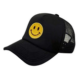 Smile Patch Mesh Back Baseball Cap - Madeline Love - Flyclothing LLC