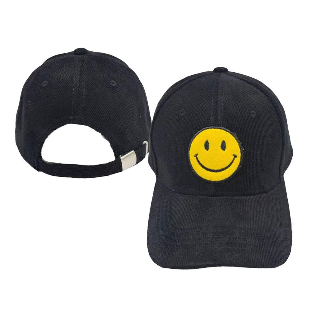Smile Pointed Corduroy Baseball Cap - Madeline Love - Flyclothing LLC