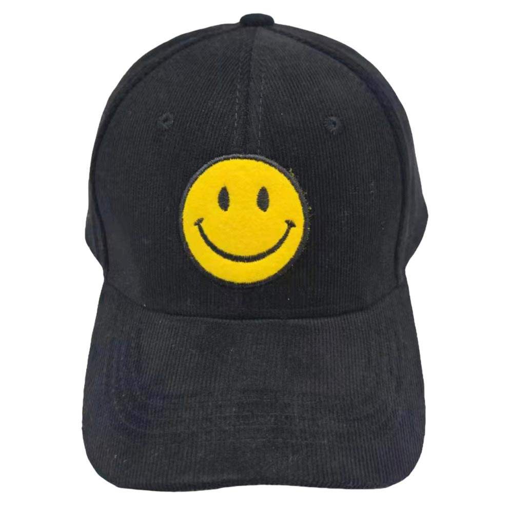 Smile Pointed Corduroy Baseball Cap - Madeline Love - Flyclothing LLC