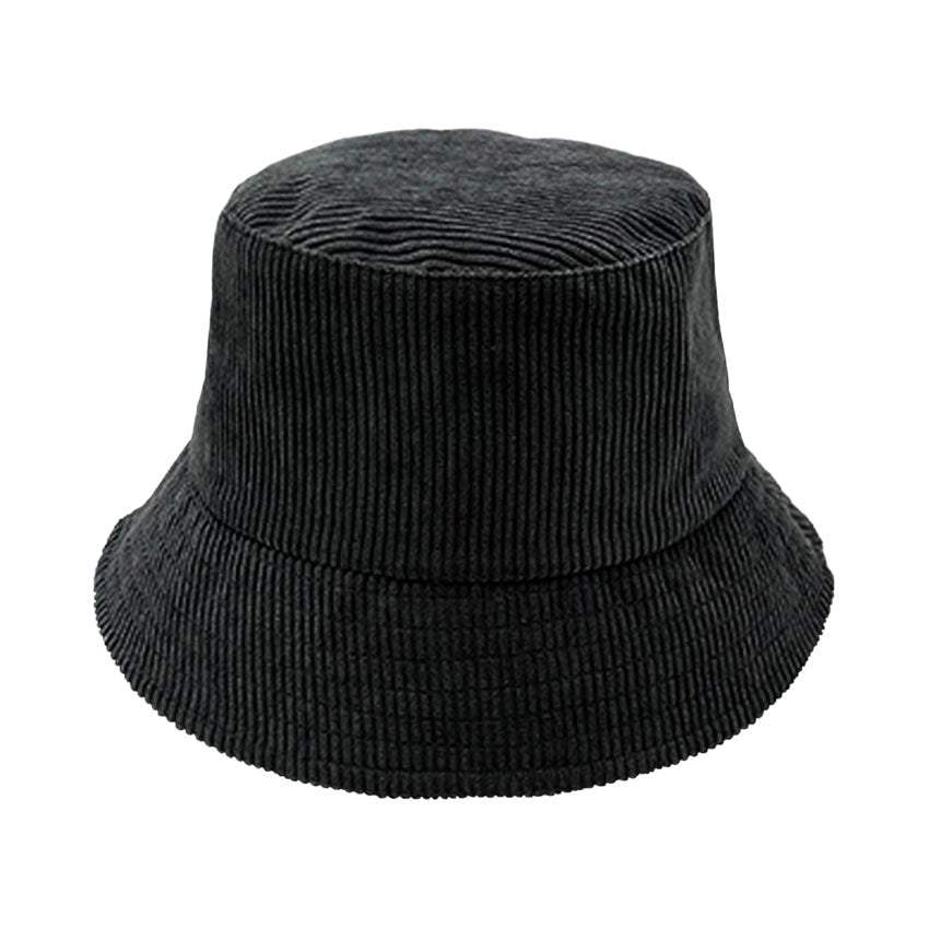 Solid Corduroy Bucket Hat - Madeline Love - Flyclothing LLC