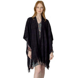 Solid Crochet Ruana - Madeline Love - Flyclothing LLC