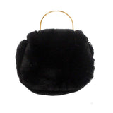 Solid Faux Fur Tote Crossbody Bag - Madeline Love - Flyclothing LLC