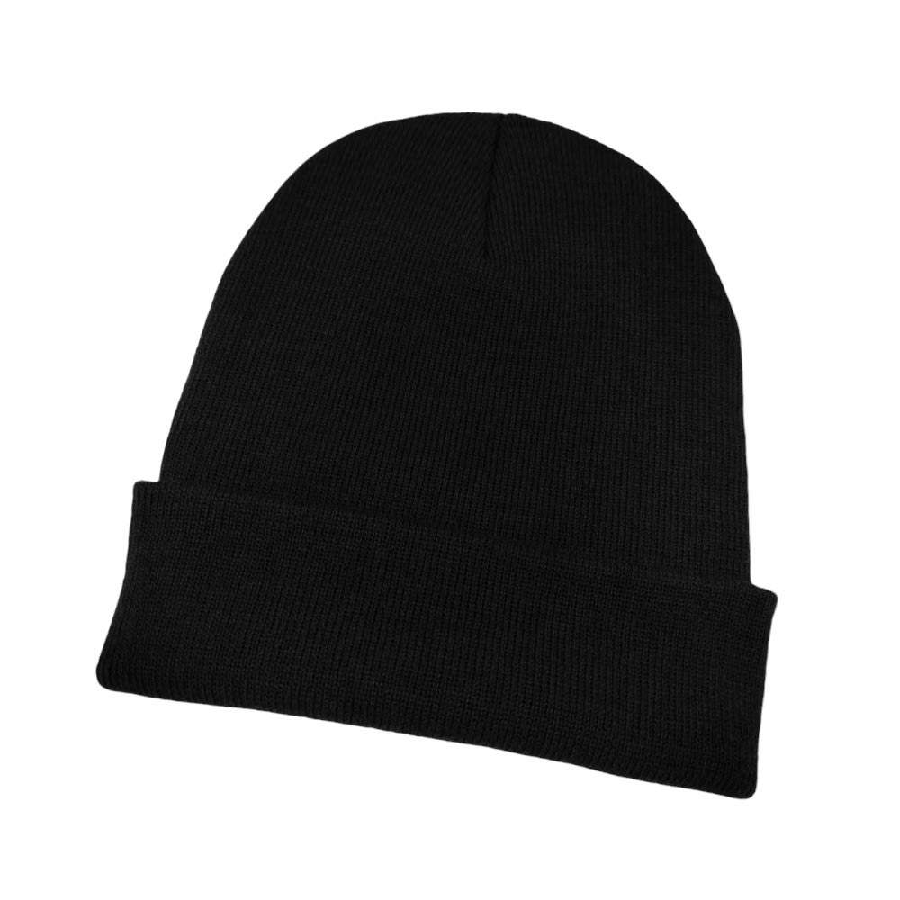 Solid Knit Beanie Hat - Madeline Love - Flyclothing LLC