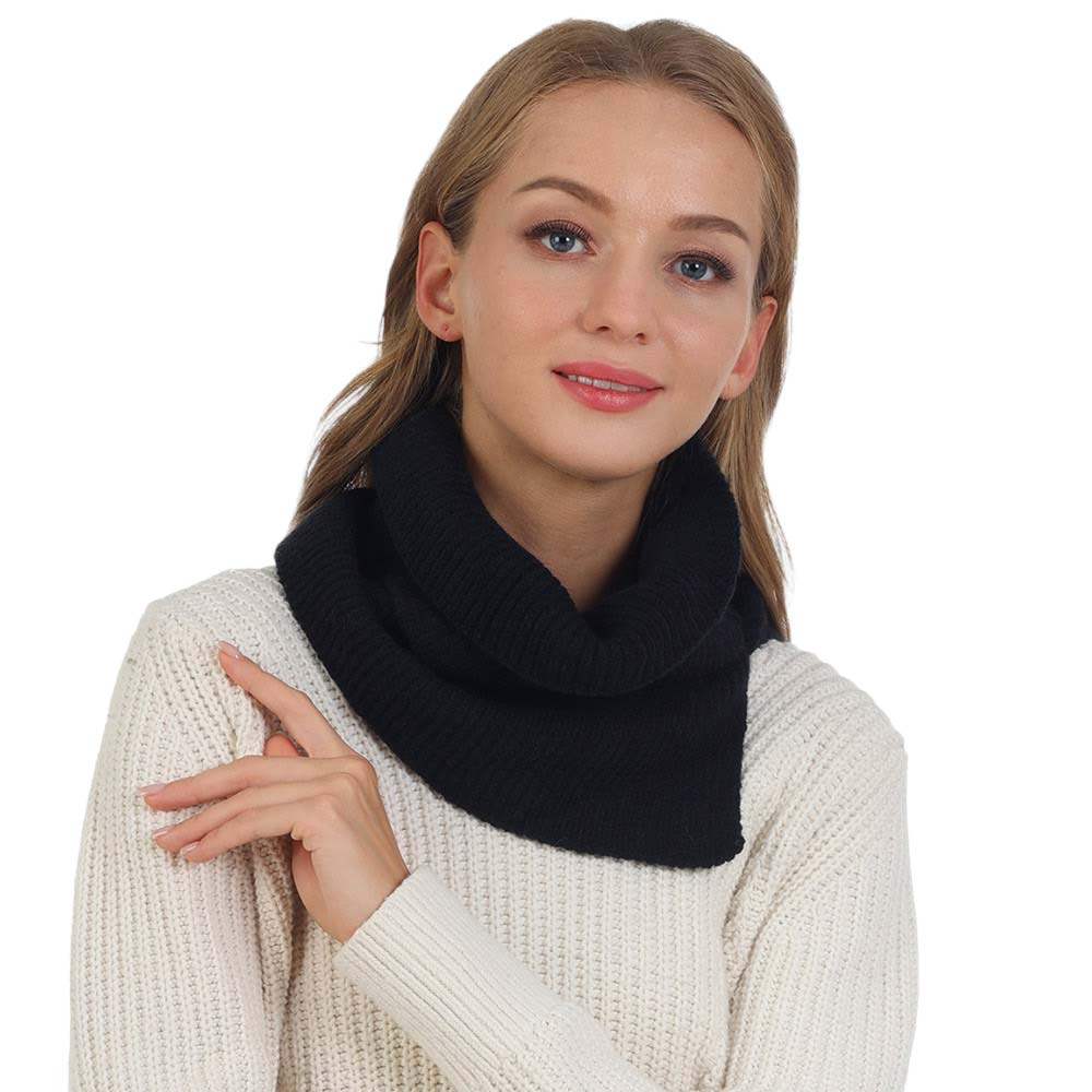 Solid Knit Snood Scarf - Madeline Love - Flyclothing LLC