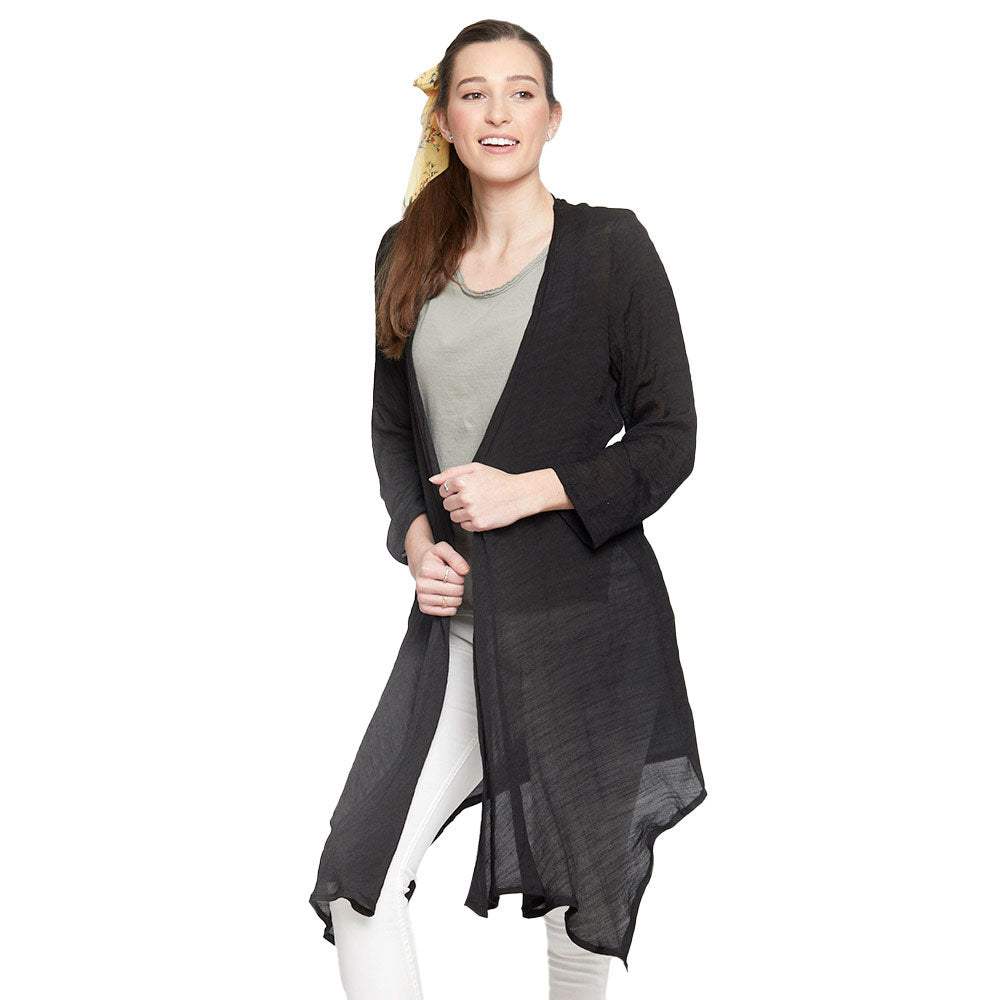Solid Long Cardigan - Madeline Love - Flyclothing LLC